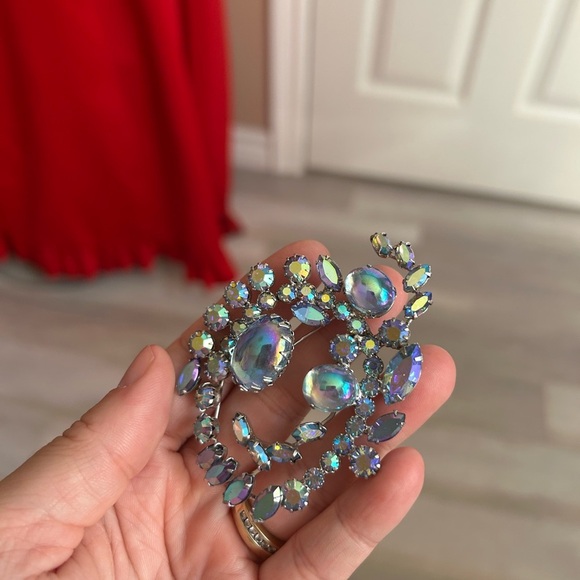AB boralis 1950 CONTINENTAL Iridescent Crystal Jewelry Set 😍 - Picture 5 of 12